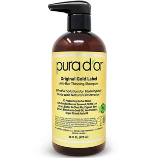 DẦU GỘI CHỐNG RỤNG TÓC Pura D'or 473ml Gold Label - Bán chạy số 1 Amazon