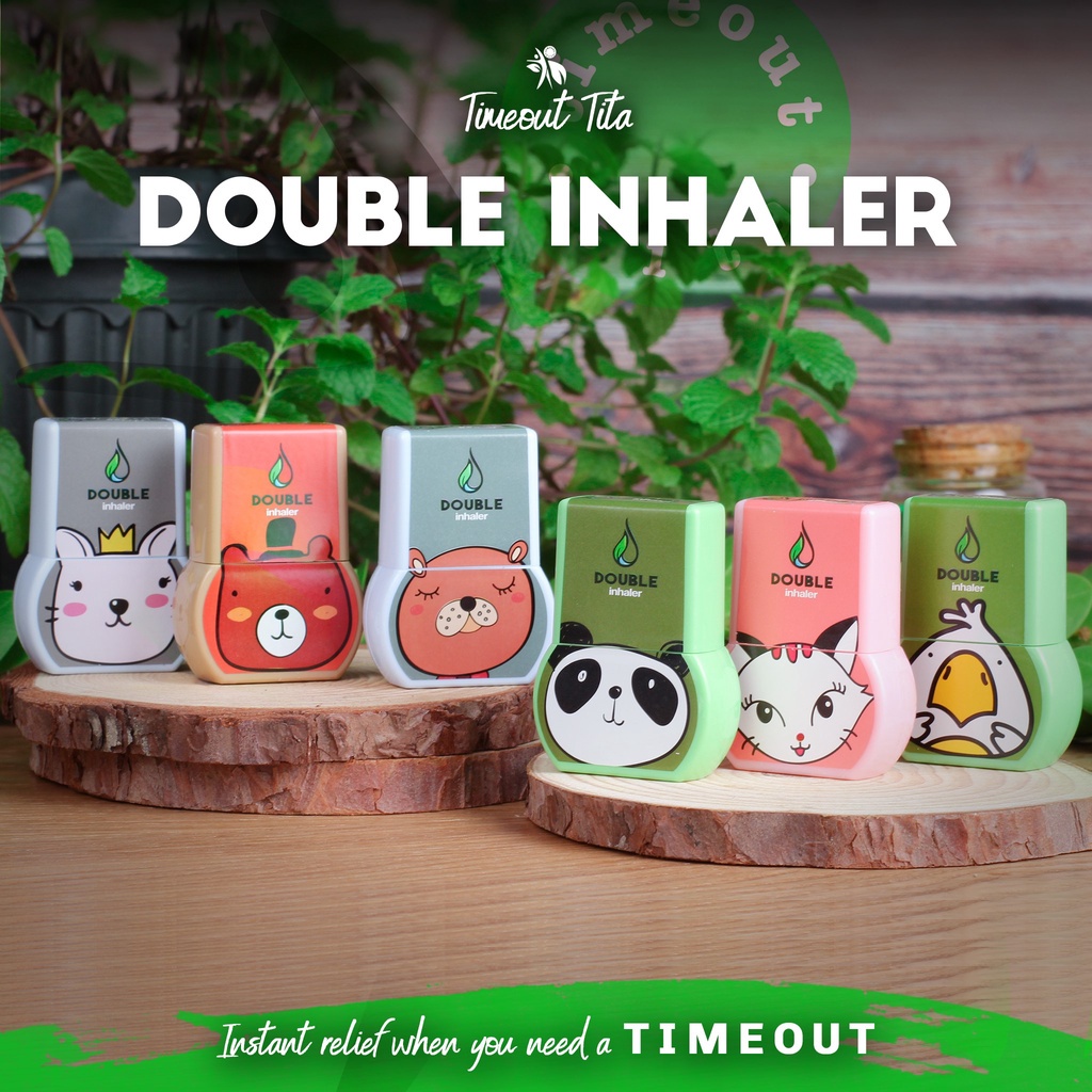 Ống Hít Mũi Đôi Dumble Inhaler Hình Cute Thái Lan ((Double Inhaler)