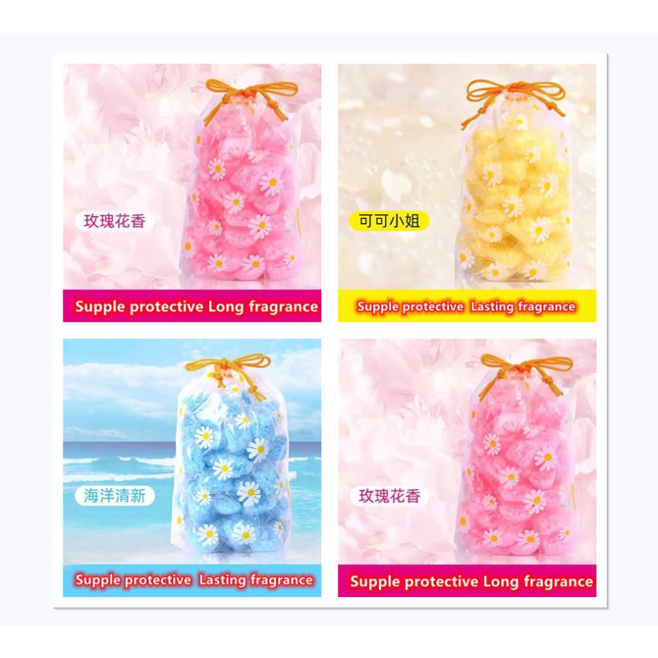 Set 30 / 50 / 100 viên 600g hạt giặt thơm lâu có thể tan trong nước tiện lợi DANA
