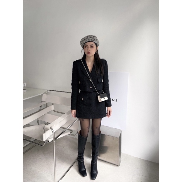 SET ÁO VEST DẠ LỬNG KÈM CHÂN VÁY | BigBuy360 - bigbuy360.vn