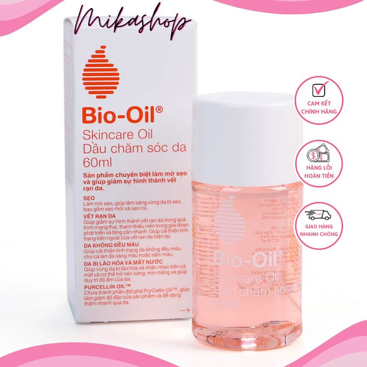 Tinh dầu (60ml + 125ml) giảm rạn da, làm mờ sẹo cho mẹ bầu, mẹ sau sinh và trẻ em Bio Oil