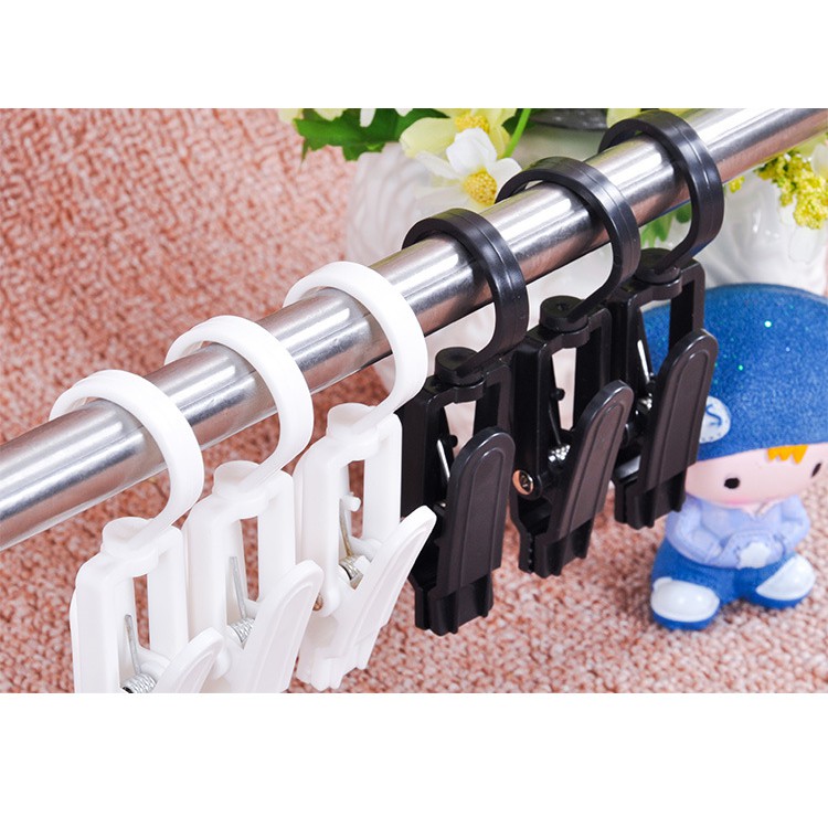 Móc Kẹp Nhựa Treo Đồ Đa Năng (Bộ 10 móc)