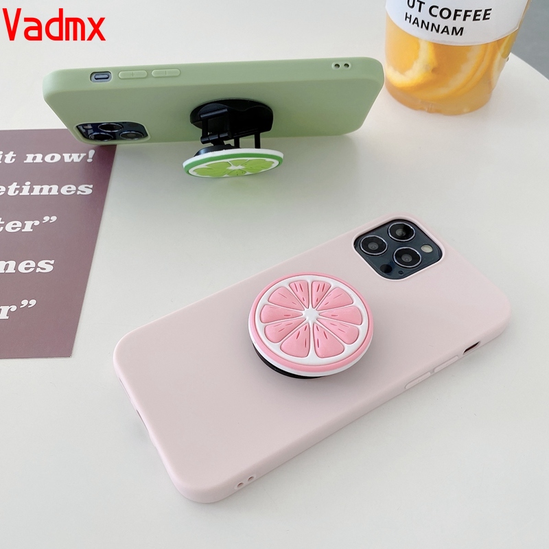 Ốp TPU mềm trái bơ cam dâu mùa hè đứng được cho Samsung Galaxy J8 J6 J4 A8 A6 Plus 2018