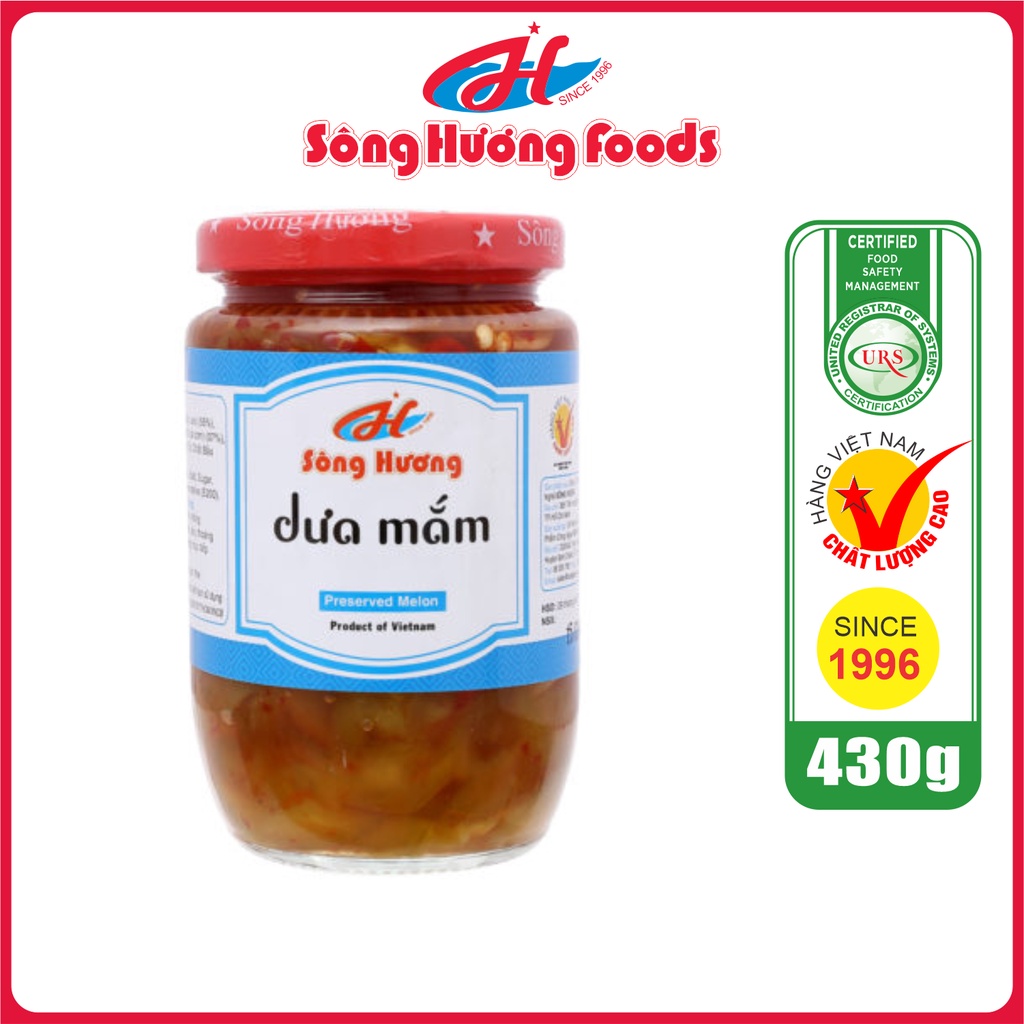 Dưa Mắm Sông Hương Foods Hũ 430g - Ăn kèm cơm , bún , phở , mì tôm , ăn vặt , thịt nướng