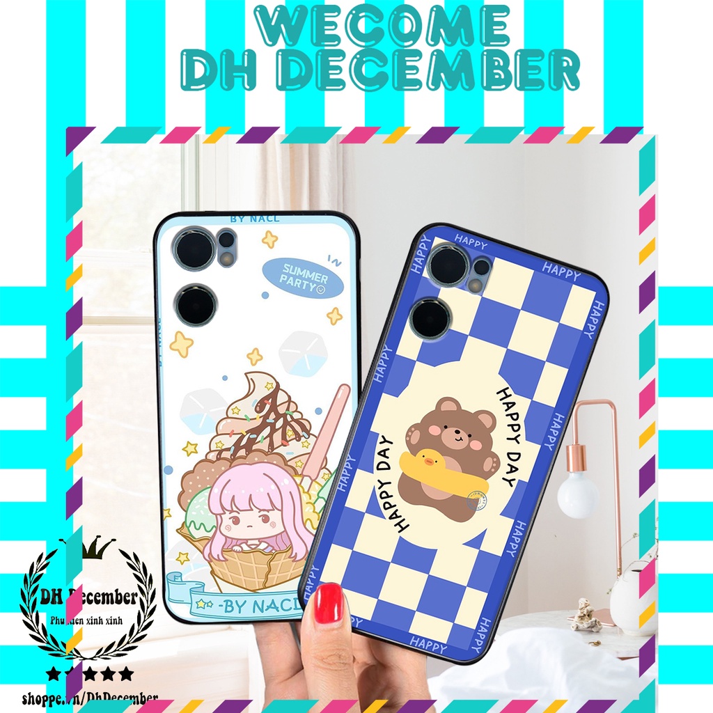 Ốp lưng Oppo RENO 7 5G in hình 3D GẤU HỒNG-GẤU BEER -CỰC XINH-RẺ