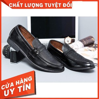 GIÀY LƯỜI NAM- GIÀY LƯỜI DA CÔNG SỞ- DA BÒ THẬT