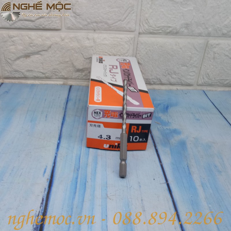 Mũi khoan bê tông UNIKA RJ4.3×95  Nghề mộc