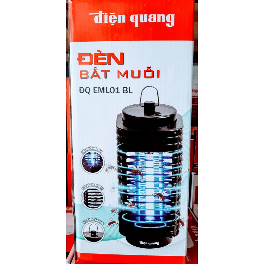 (Chính Hãng)Đèn Bắt Muỗi ĐIỆN QUANG ĐQ EML01 - EML02 - EML06 BL
