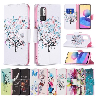 Ốp da điện thoại nắp lật kèm ngăn đựng thẻ thích hợp cho Xiaomi Mi 11 Lite 11T Poco M3 Pro Redmi K40 Pro Note 10 5g