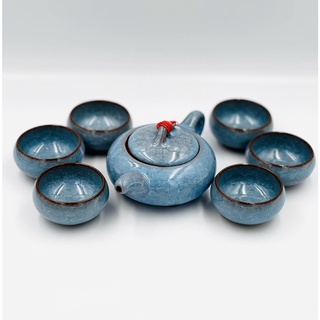 Bộ tách trà/ Ấm trà/ Bình trà ngọc thạch Mộc Mạc Garden