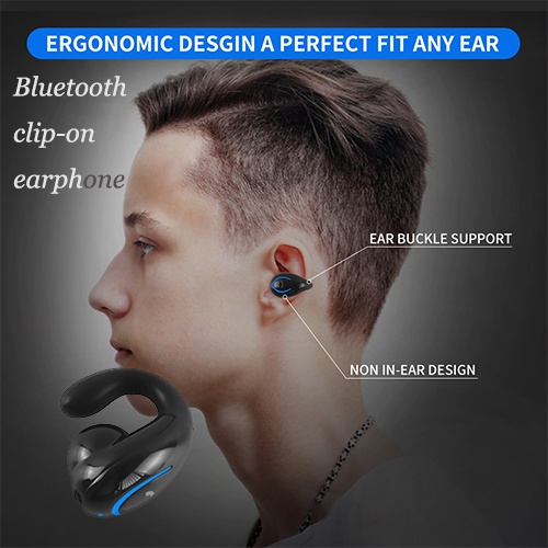 Tai Nghe Nhét Tai Yx08 Kết Nối Bluetooth 5.0 Thiết Kế Dạng Kẹp Chống Ồn Tiện Dụng