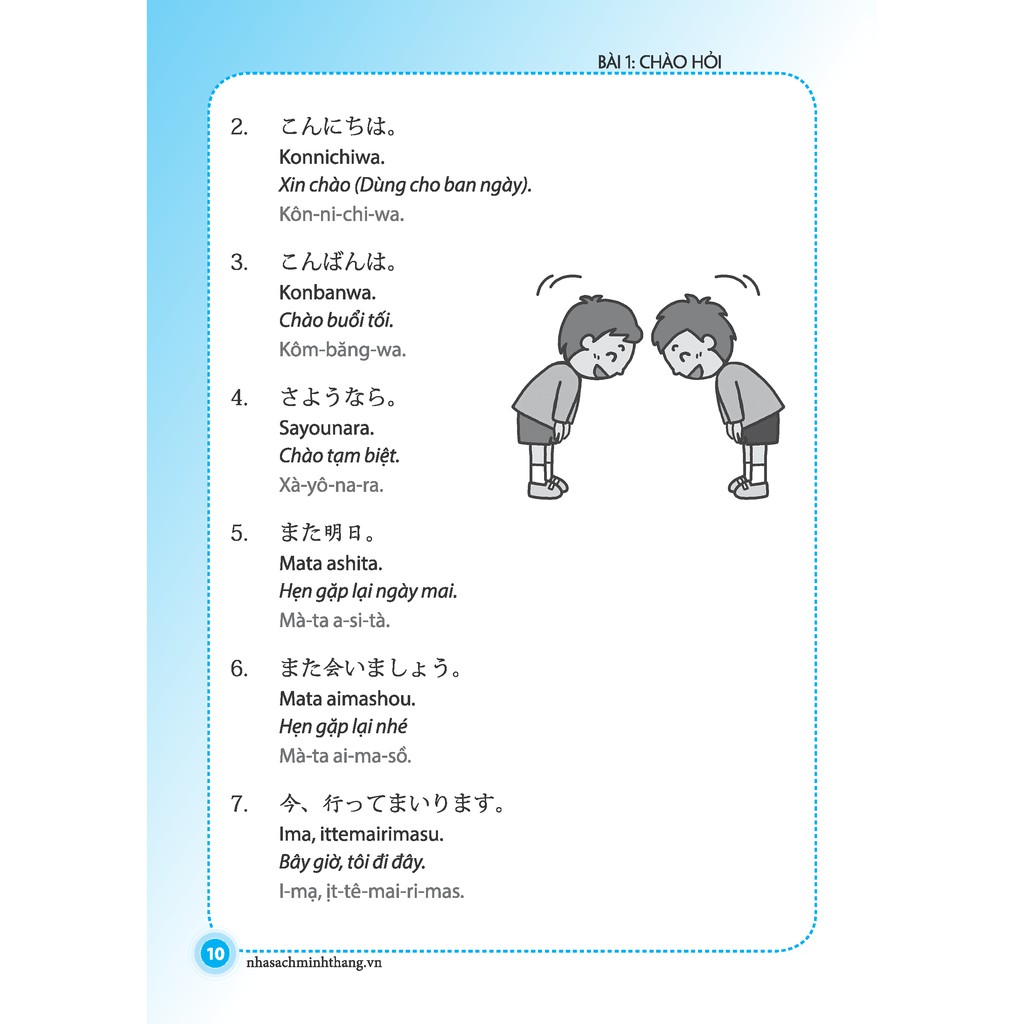 Sách - 10 phút tự học tiếng Nhật mỗi ngày