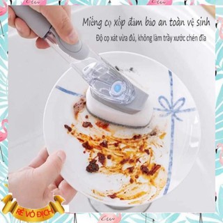 Cọ Xoong Nồi Có Bình Xịt Cao Cấp