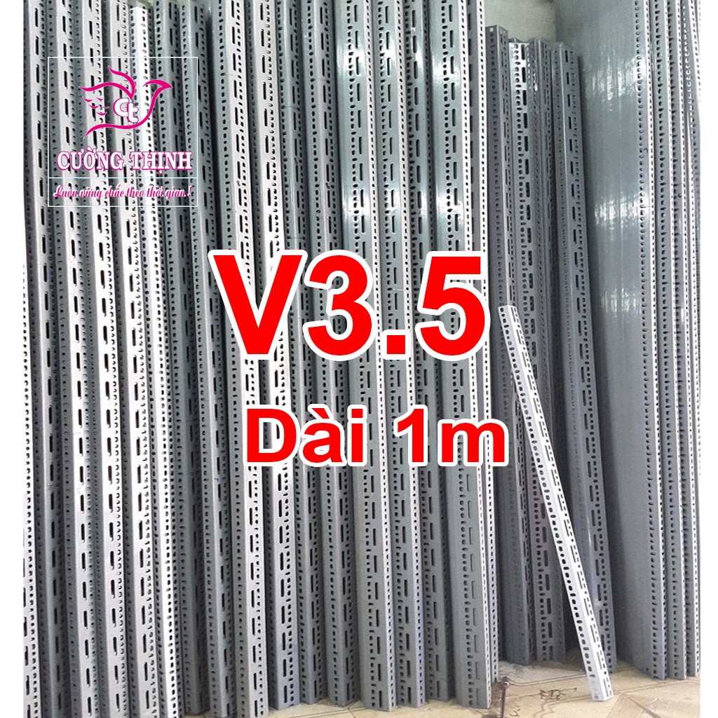 SẮT V Lỗ (V3.5 dài 1m, dày 1.6mm) Thanh sắt 3x5, Thép V lỗ đa năng, Làm kệ sắt V lỗ, Kệ săt, Sắt V lỗ...