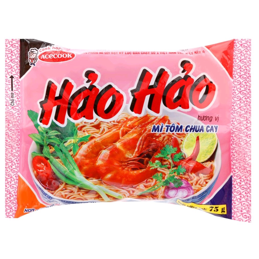 Thùng 30 gói mì Hảo Hảo tôm chua cay 75gr