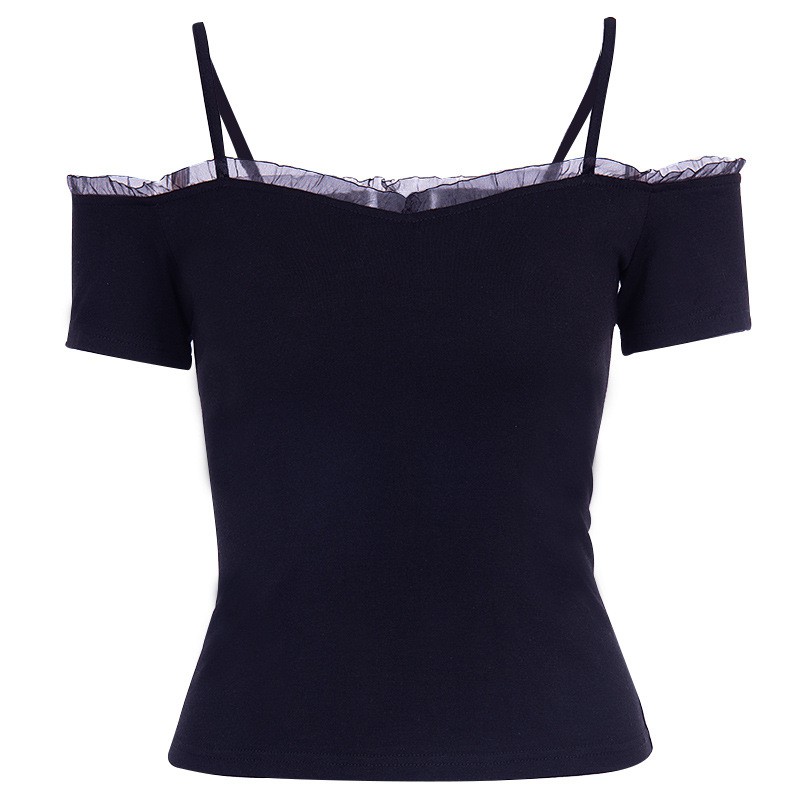 (Almostdie) Áo Laced Back Top