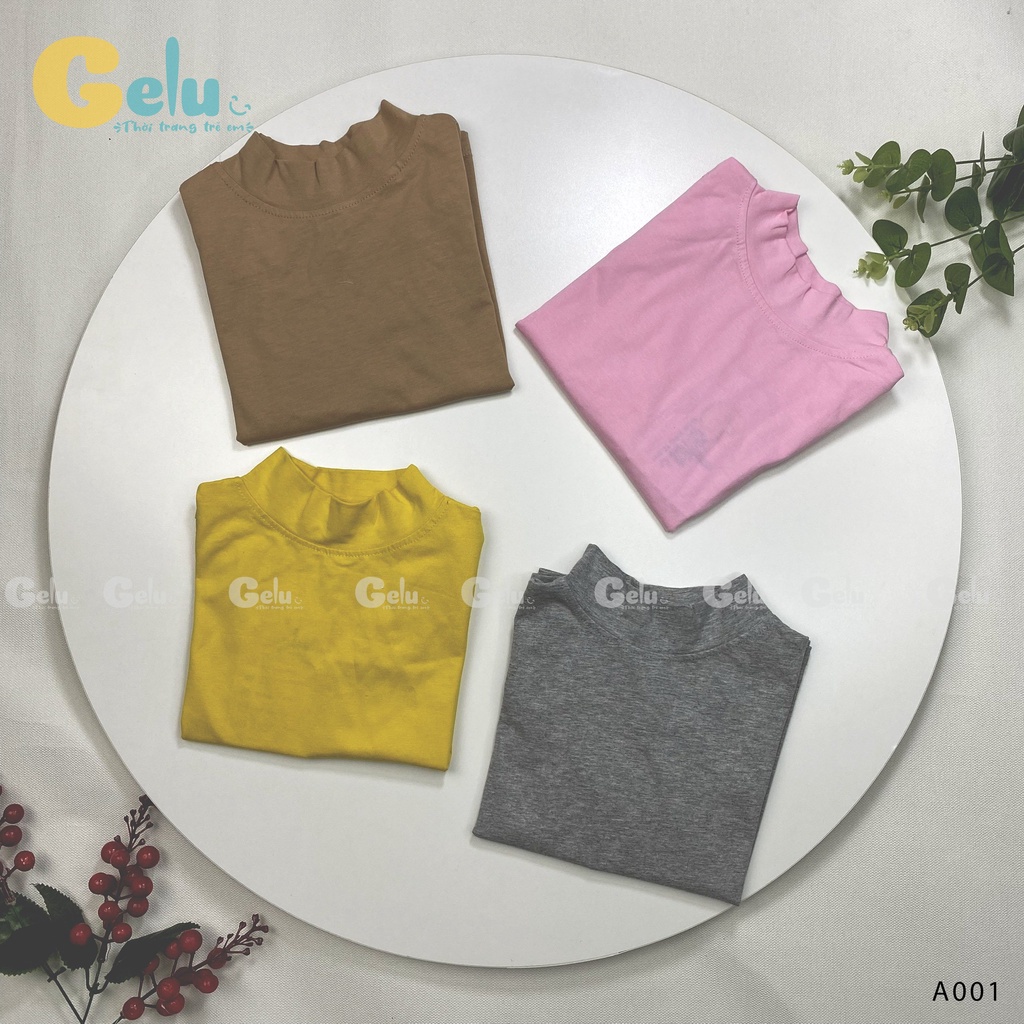 Áo giữ nhiệt cho bé GELU KIDS cotton dài tay co giãn tốt cho bé từ 9-23kg-GLA001