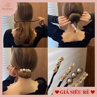 Dụng cụ  búi tóc, kẹp bối tóc thanh uốn tóc đa năng thanh lịch phong cách Hàn Quốc tiệm nhà Maros 2021