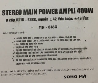 Bo Công Suất 12Sò 400w
