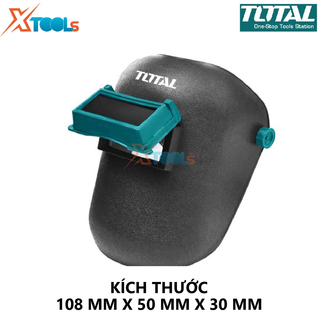 Mặt nạ hàn TOTAL TSP9201 mặt nạ hàn tự động Chất liệu 100% , Kích thước 108*50*3mm chống chói, chống tia cực tím