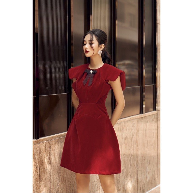 [Mã WAMT1505 giảm 10K đơn 0K] váy Velvet dress