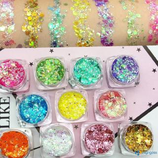 [Hàng mới về] Gel mắt kim sa vảy cá lấp lánh 19 màu tùy chọn trang điểm đi tiệc