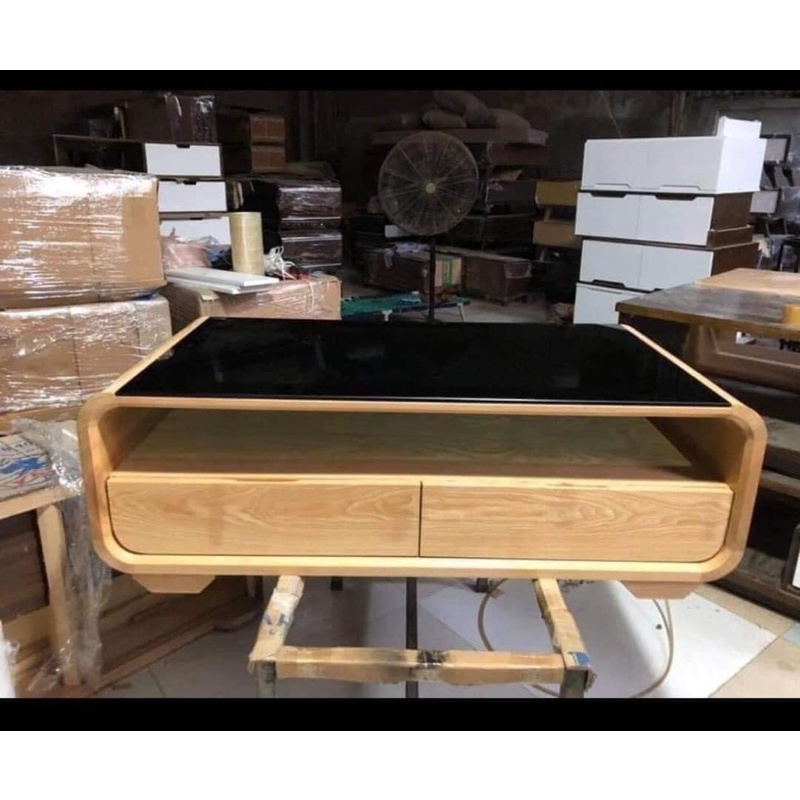 Bàn Trà Gỗ Cao Cấp, Mặt Kính