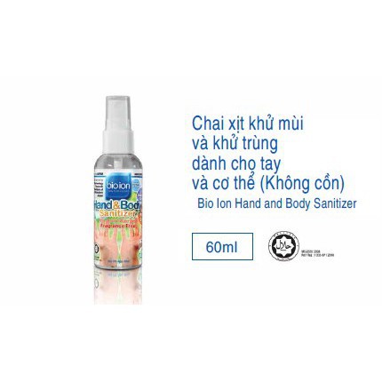 Xịt Rửa Tay Khô Bioion Hand & Body Sanitizer 60ml-2201723