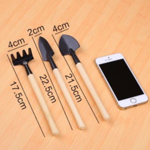 Combo dụng cụ làm vườn 3 món mini