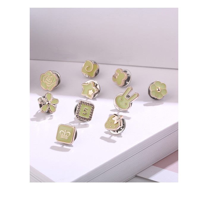 Sét 10 cái ghim khuy áo mẫu mới GC110