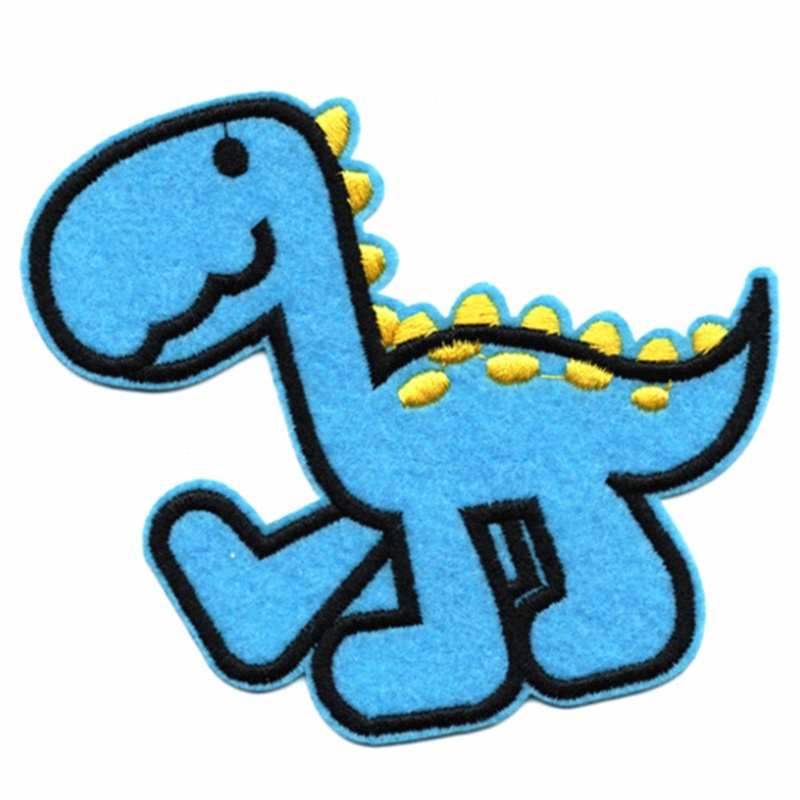 14 Sticker Ủi Thêu Hình Khủng Long Hoạt Hình