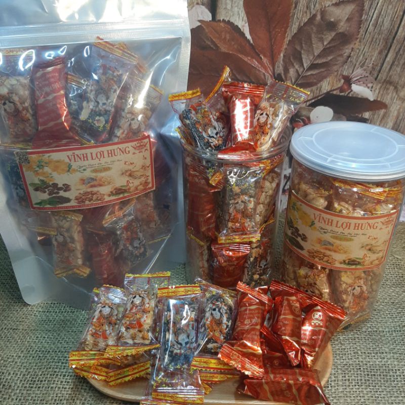 MIX 3 LOẠI KẸO THÈO LÈO ĐẬU PHỘNG MÈ ĐEN ĐẬU XỐP