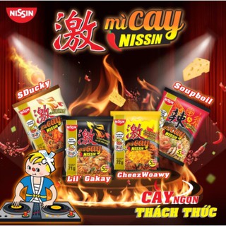 Mì Cay Nissin Chuẩn Vị Hàn Quốc 6 lốc x 30 gói ( đặt hàng kèm mùi )