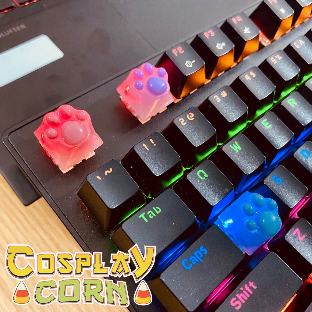 Keycap chân mèo cute trang trí bàn phím cơ, keycap custom chân mèo theo yêu cầu