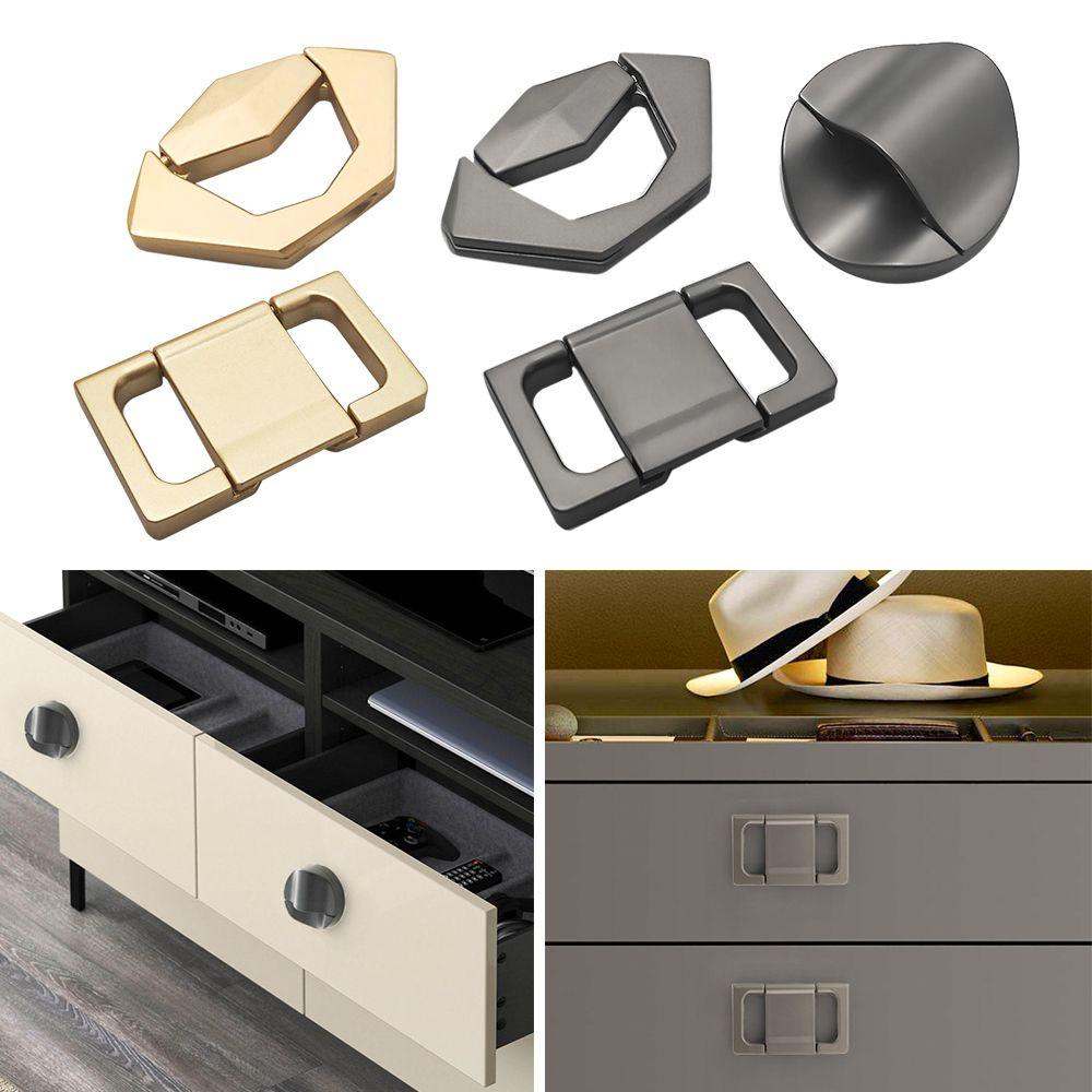 PISTA Tay Nắm Cửa Tàng Hình Bằng Hợp Kim Kẽm Trang Trí Nội Thất