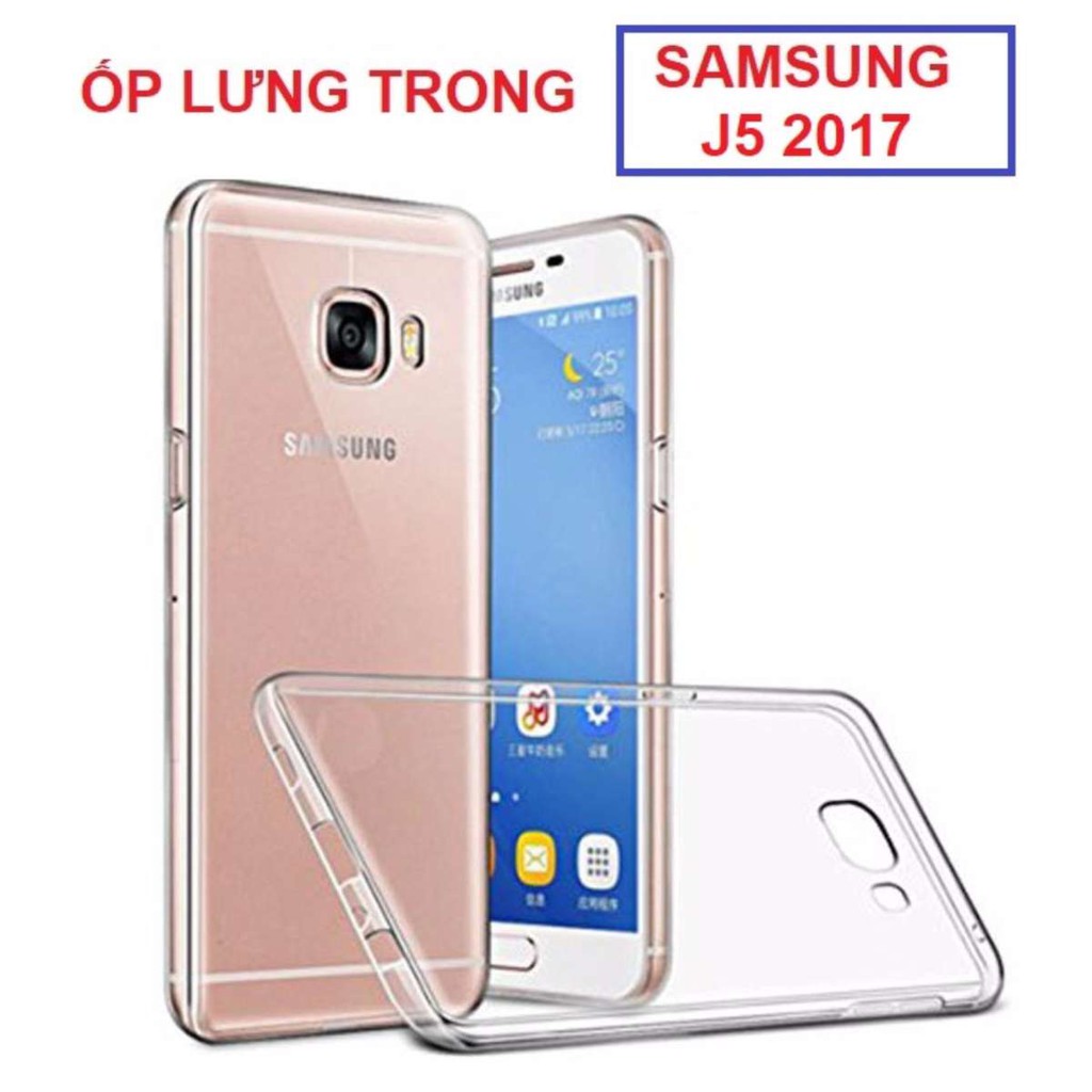 Ốp lưng SS Galaxy J5 2017 silicon dẻo, trong suốt