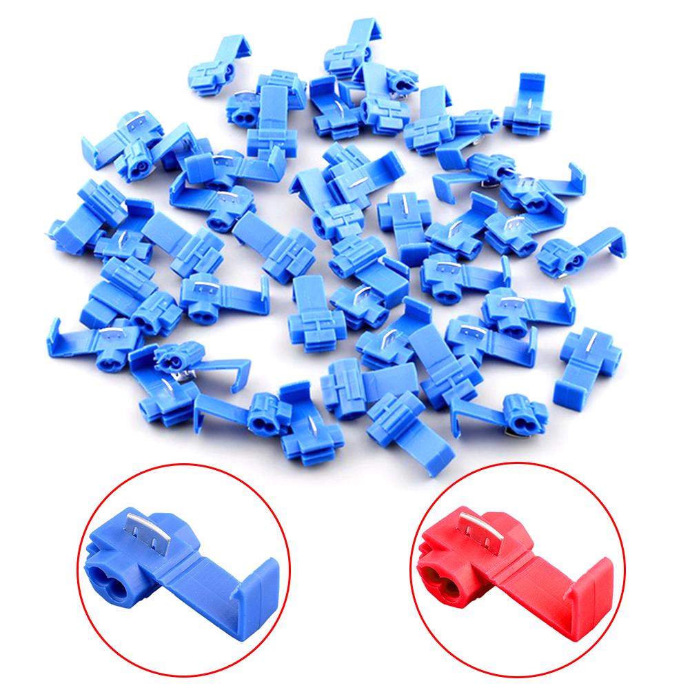 50PCS/bag  Lock Wire Electrical Cable Connectors Quick Splice Terminals Crimp terminals quick connector