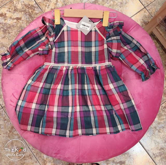 Váy kẻ caro LENCO size 9/12m - 4/5y