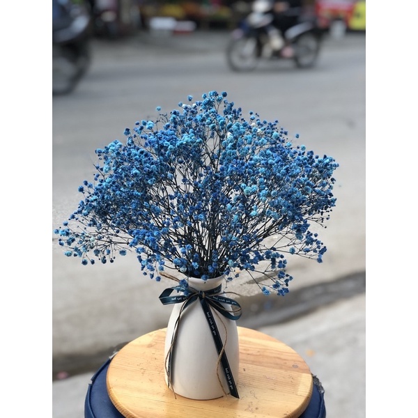 Lọ hoa baby khô màu xanh navy FG211121