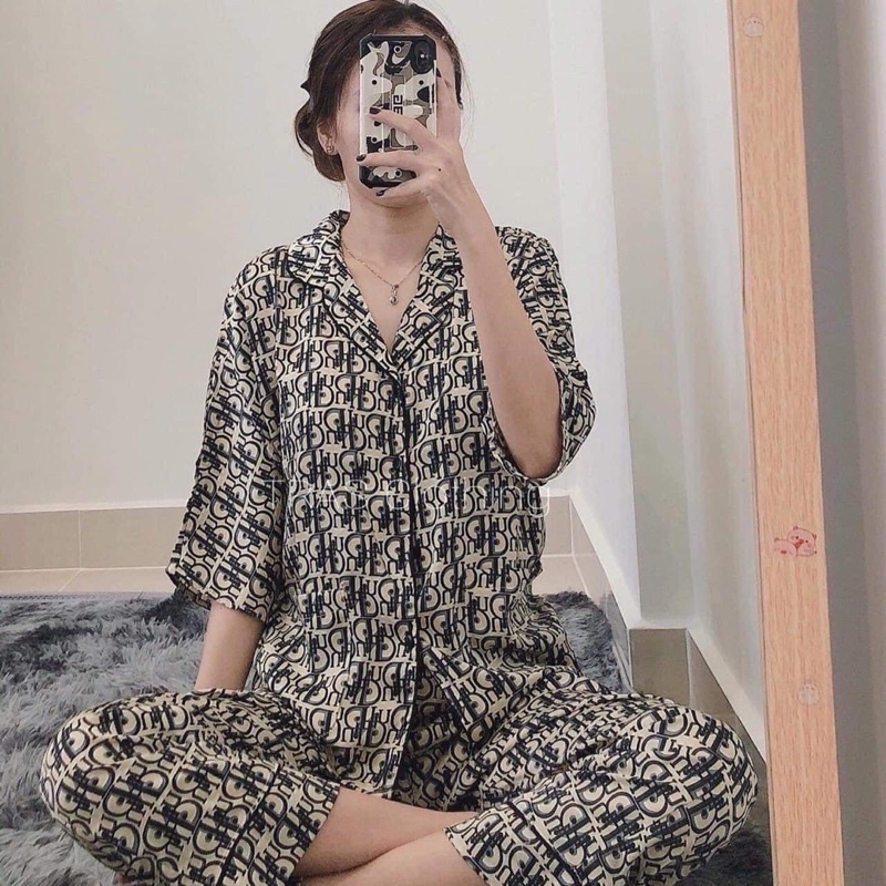 { XẢ KHO LỖ VỐN } Bộ đồ Pijama kate Thái - Tay cộc quần dài form 40-65KG