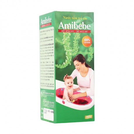 Amibebe Pro Sữa Tắm Thảo Dược Cho Bé Rôm Sảy, Hâm Tã 400ml