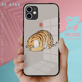 Ốp kính Hổ béo cảm thấy bế tắc iphone 6/6plus/6s/7/7plus/8/8plus/x/xr/xs/11/12/13/pro/max/plus/promax OK-BLUIMH00009