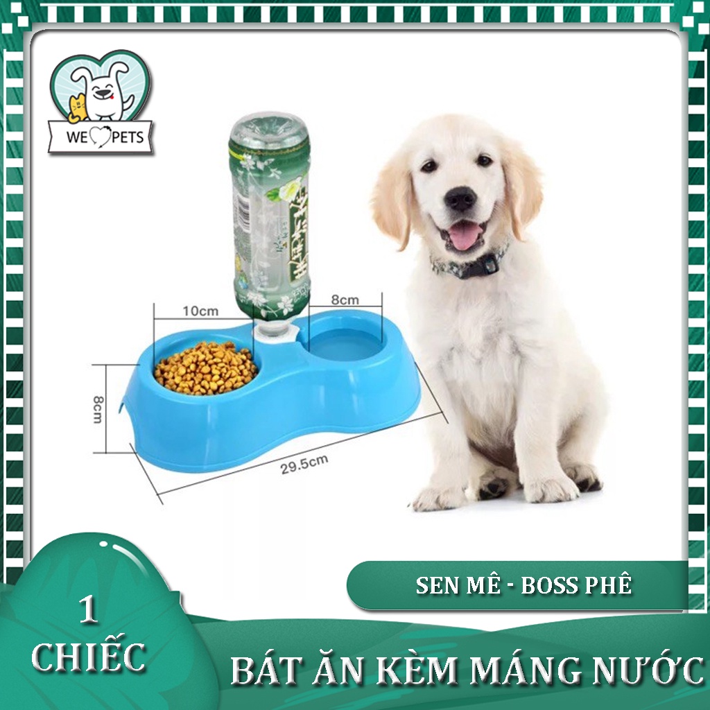 KHAY THỨC ĂN KÈM MÁNG NƯỚC TỰ ĐỘNG CHO CHÓ MÈO (HÀNG LOẠI 1) - Lida Pet Shop