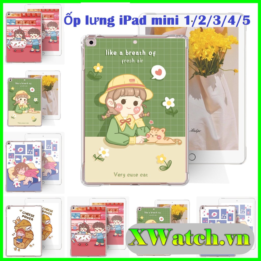 Ốp Silicon Bảo Vệ Máy Tính Bảng iPad Mini 1/ Mini 2/ Mini 3/ Mini 4/ Mini 5 In Hình P1