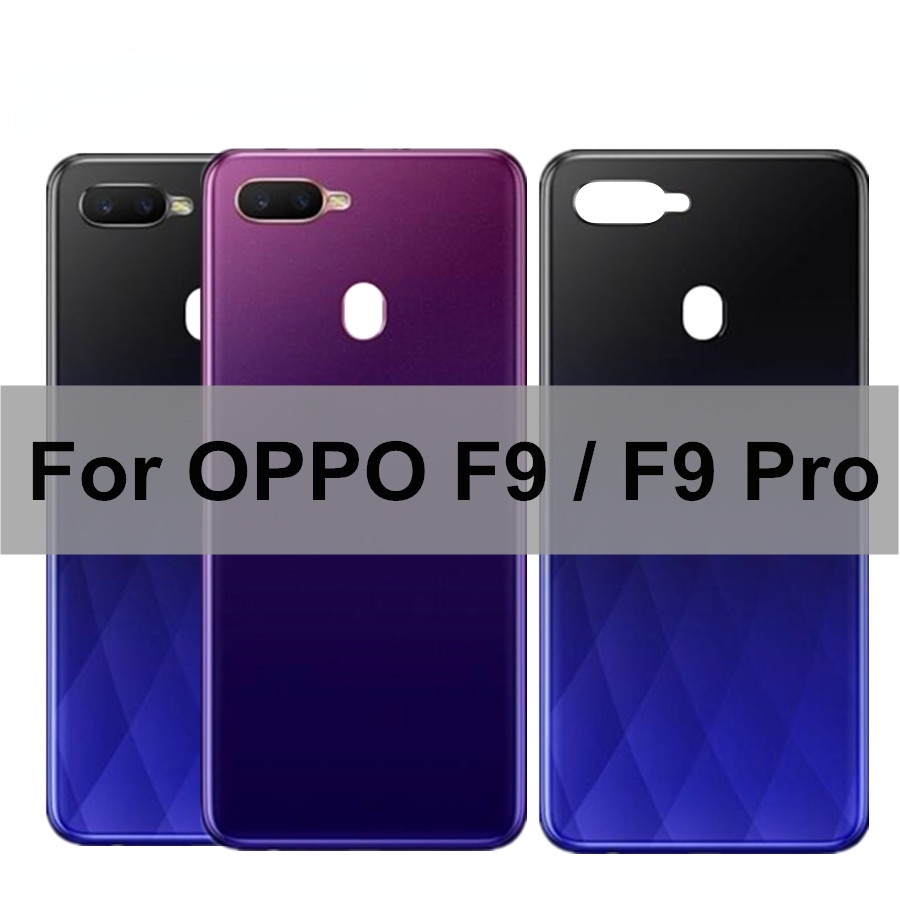 6.3 inch Cho Oppo F9 / F9 Pro Mặt Sau Pin Nắp Cửa Vỏ Kính Phía Sau Phần Cho Oppo F9 Pro Pin Chất Lượ