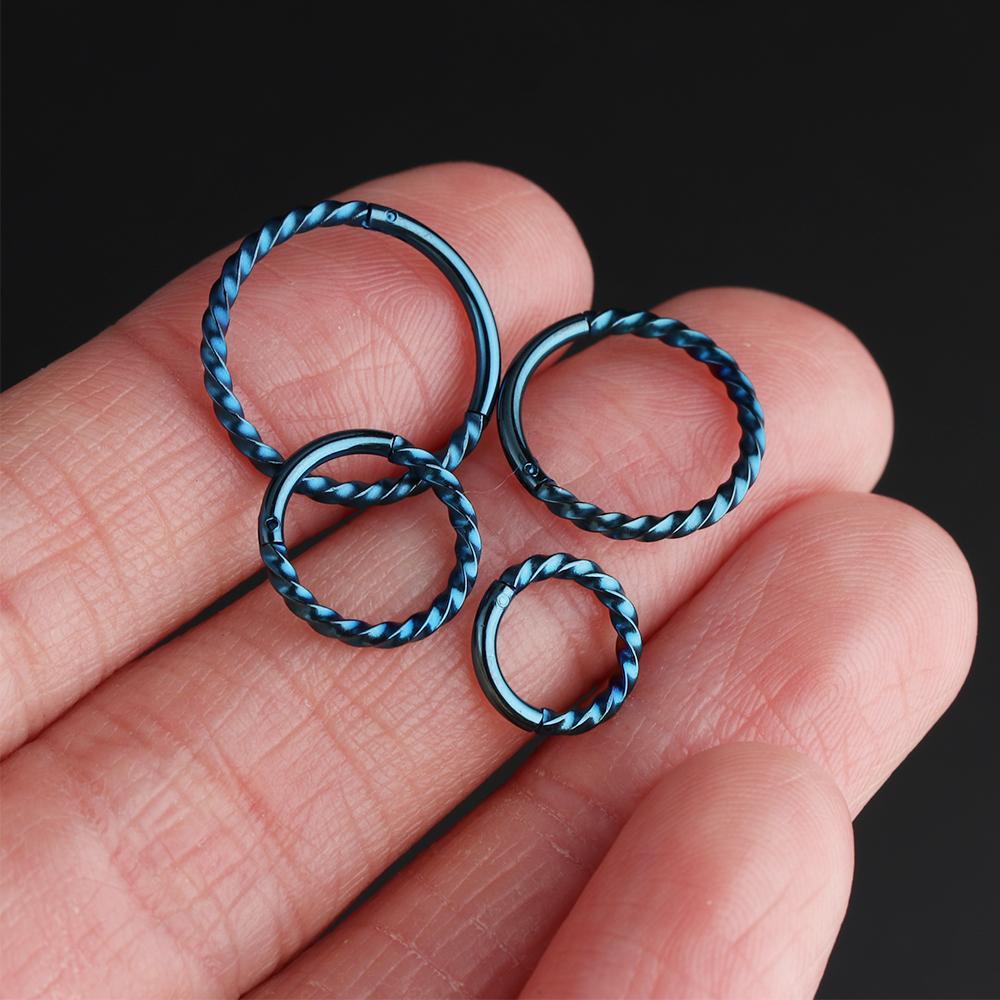 1 Khuyên Xỏ Mũi / Tai / Môi Dạng Xoắn Thời Trang