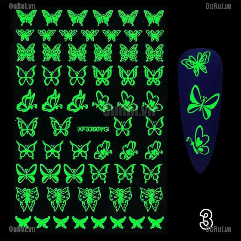 Miếng Dán 3d Phát Sáng Trang Trí Halloween Độc Đáo