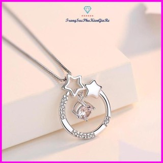 Dây chuyền thời trang nữ, vòng tròn hình ngôi sao, cực xinh, giá hạt dẻ huongpt MM1518