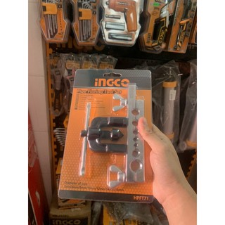 5-16mm Bộ lã ống đồng INGCO HPFT71, Bộ long loe ống đồng, Bộ dụng cụ ống đồng loe và gá hàn