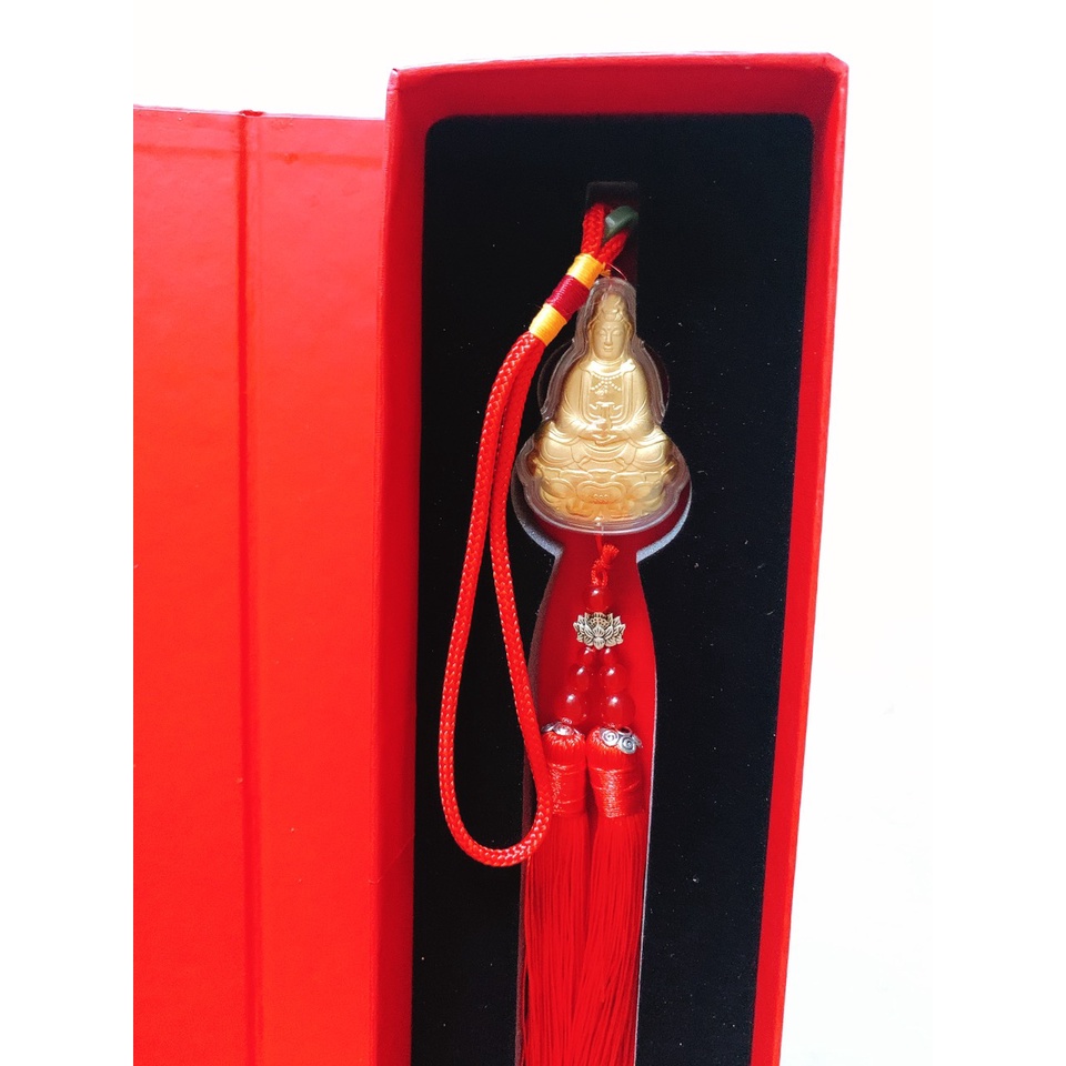 Dây Khánh Treo Xe Ô Tô Hình Tượng Phật Bà Quan Âm Bồ Tát Phong Thủy Bình An